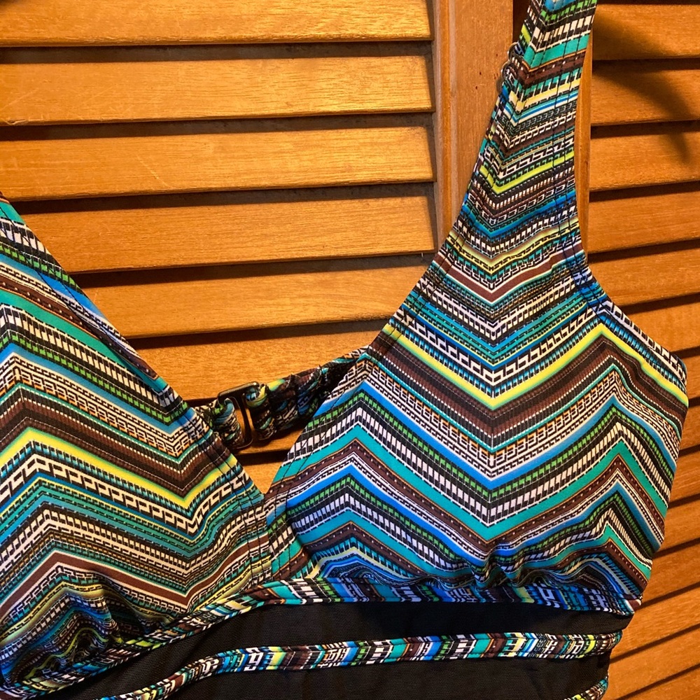 Tropiculture Colorful Aztec Designs Swimsuit - image 6